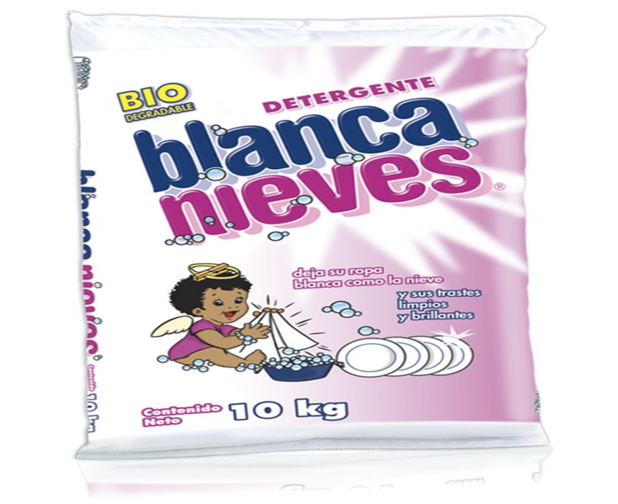 Doña Blanca detergente en polvo / Caja con 10 bolsas de 1 kg